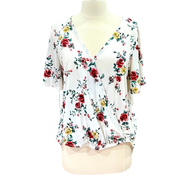 Lola Grace Tops - Lola Grace Blouse Top Size Large Rose Print